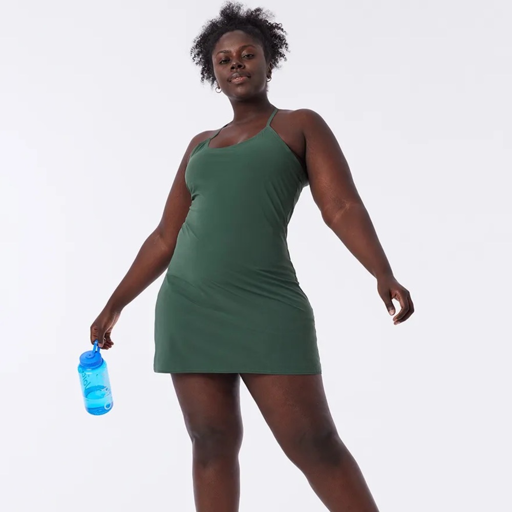 Outdoor Voices OV Exercise Dress Evergreen